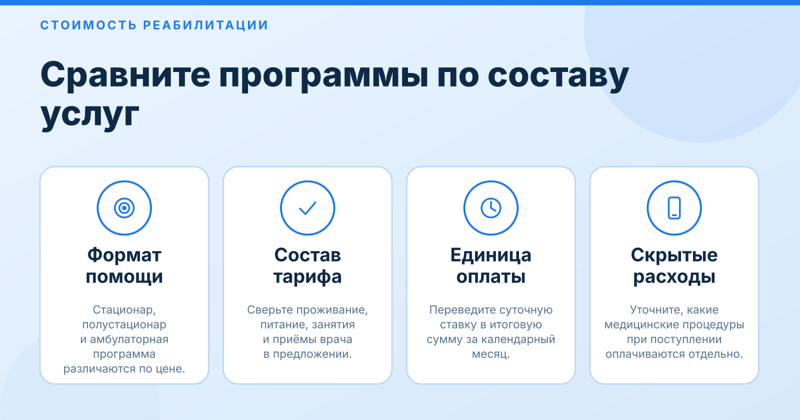 Сколько стоит рехаб в месяц в 2026 году: цены в Москве, области и регионах