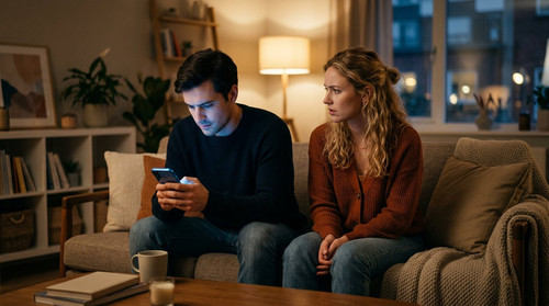 cushioning in a relationship couple phone.1