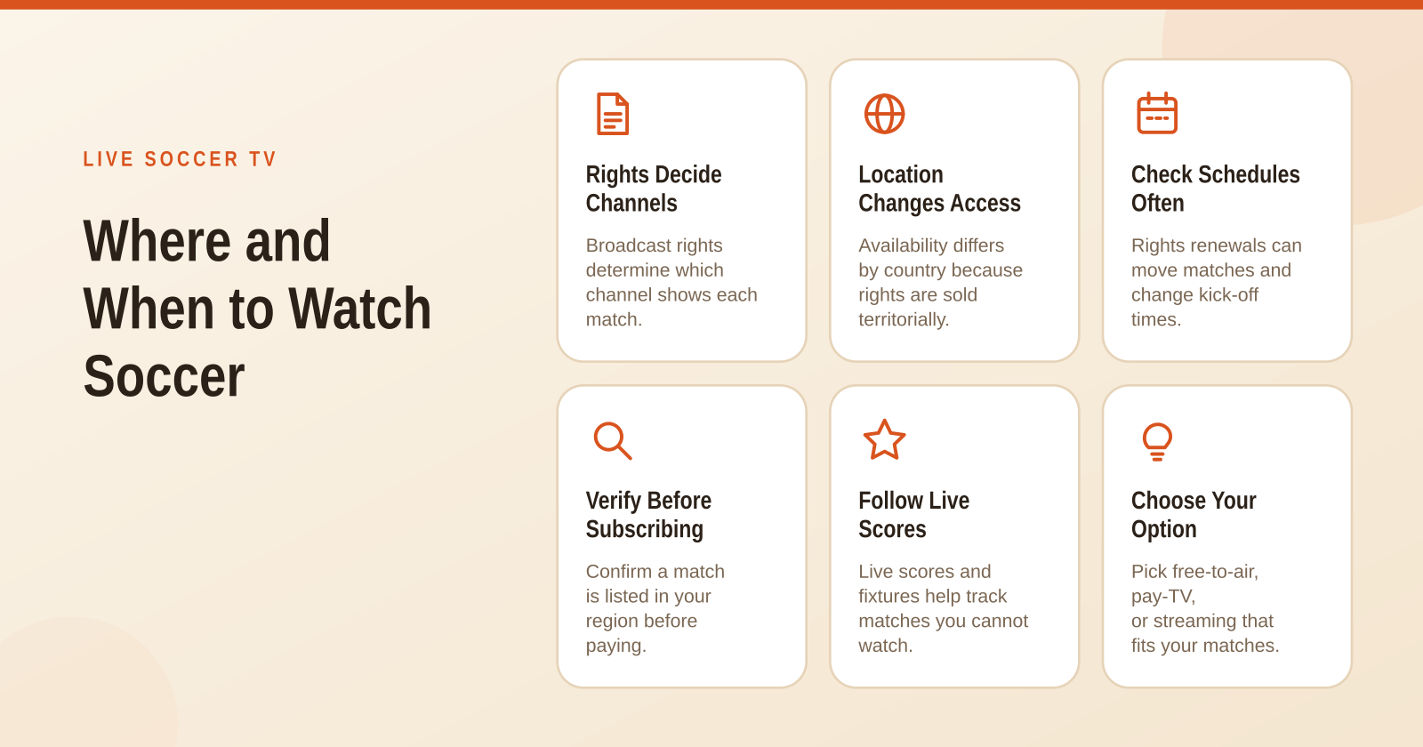 Live Soccer on TV: Schedules, Results and Live Scores