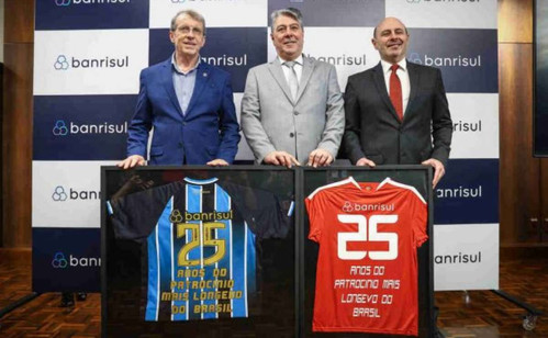 32 anos depois, Banrisul retorna como patrocinador máster de Grêmio