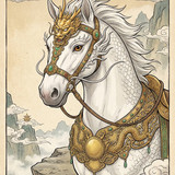 White Dragon Horse