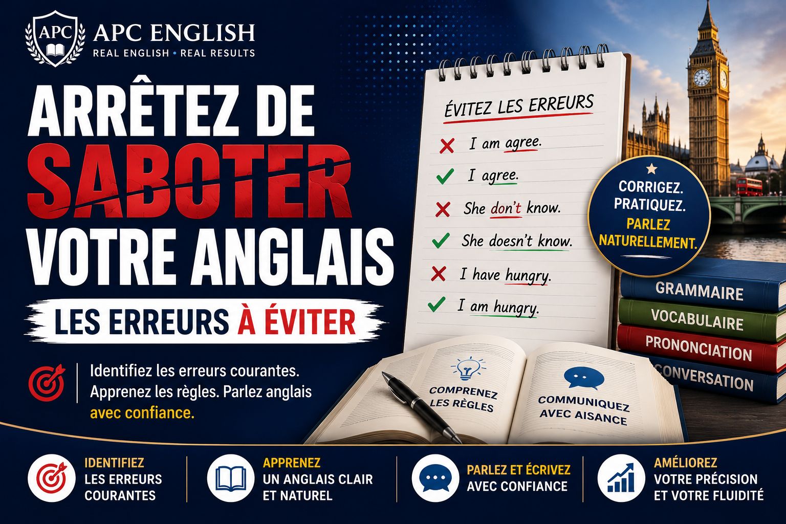 Arrêtez de Saboter Votre Anglais : Les Erreurs Courantes à Éviter pour Parler Plus Naturellement