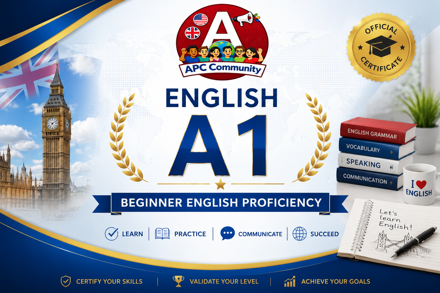 A1 Certificate — Beginner English Proficiency