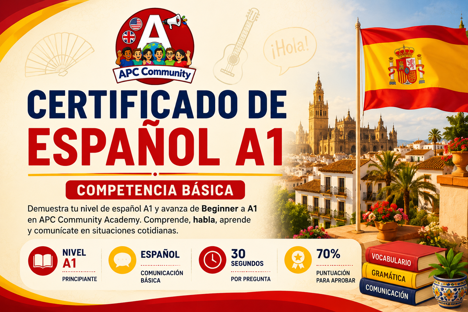 Certificado de Español A1 — Competencia Básica