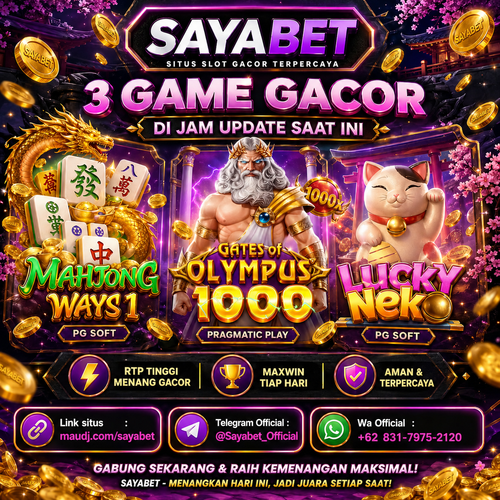 Cari situs Slot terbaik dan terpercaya Daftar sekarang juga di SAYABET.png