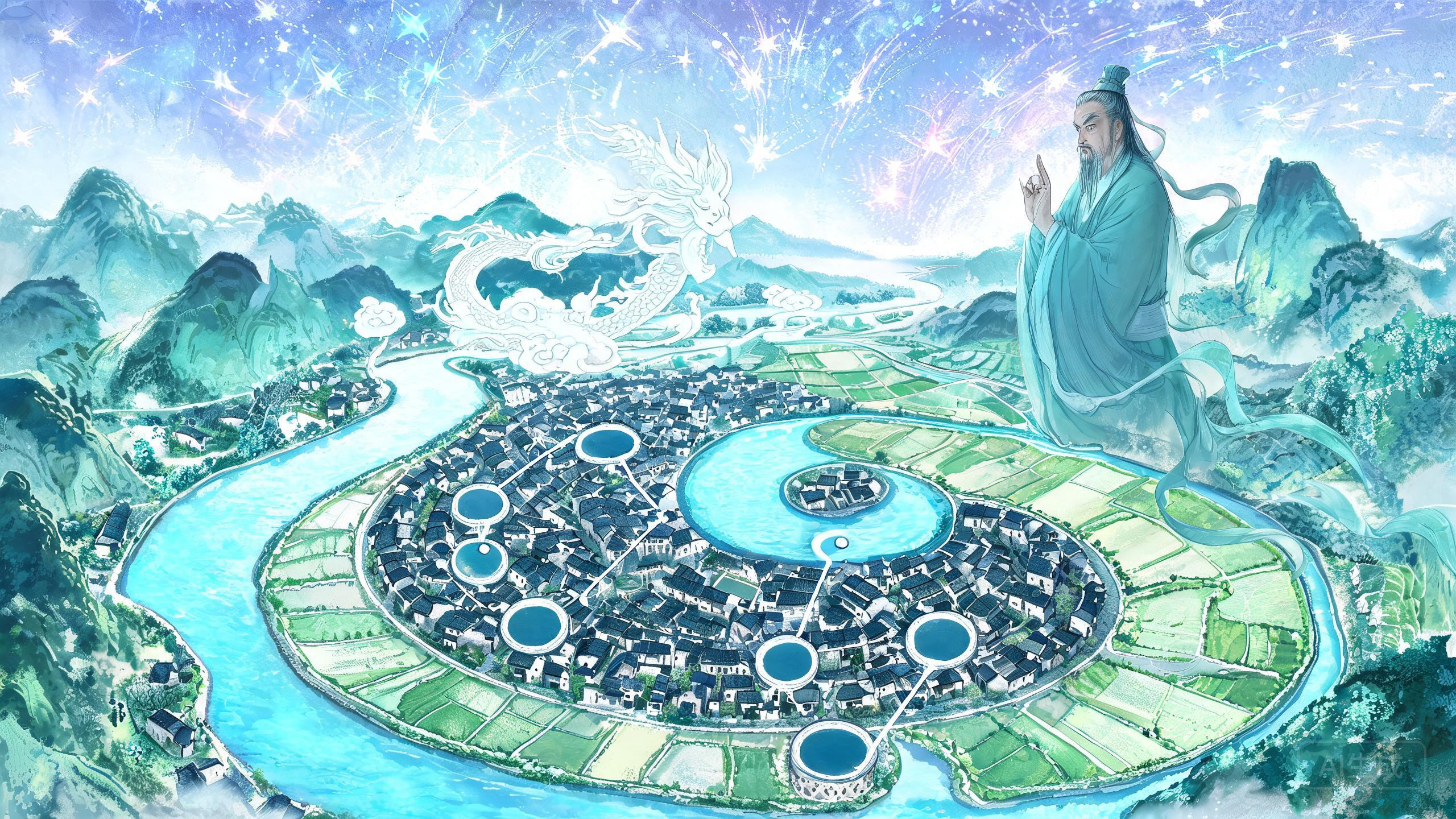 浙江武义俞源太极星象村