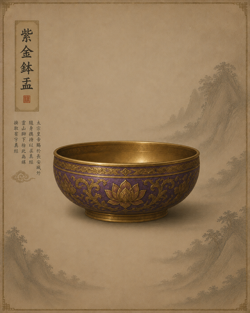 The purple gold alms bowl.png