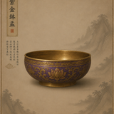 The purple gold alms bowl