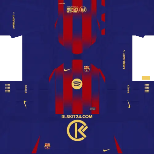 FC Barcelona DLS Kits 2025 2026 Nike Dream League Soccer Kits 2026 (Home).webp