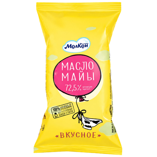 2141096 281653 МАСЛО МОЛКОМ ВКУСНОЕ СЛИВ 72,5% КГ.2