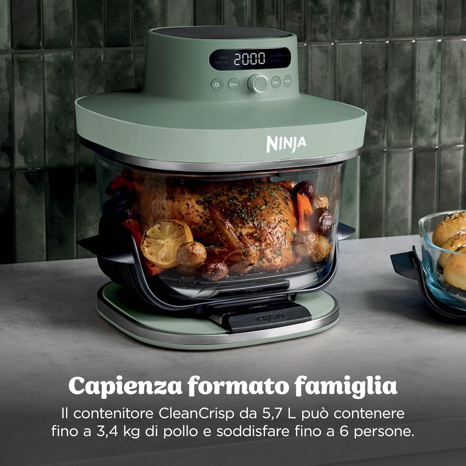 Cottura sana con friggitrice in vetro