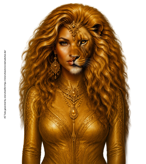 loewenfrau airbrush 3 gerahmt