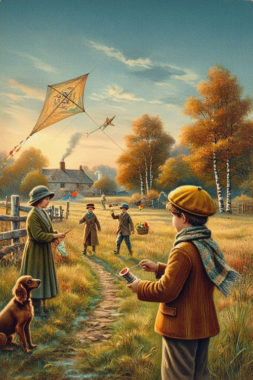 ein Herbstwiese auf der man drachen steigen lassen kann