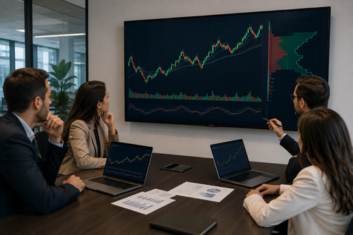 Investors checking trading chart in a meeting room.png