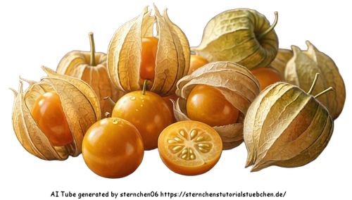 airbrush style verschiedener runde physalis 5