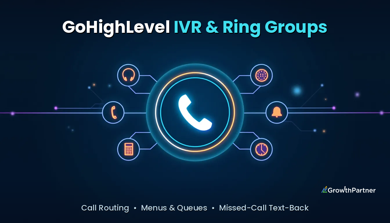 GoHighLevel IVR & Ring Groups: Call Routing (2026) — HL Growth Partner, Dr Priya Jaganathan