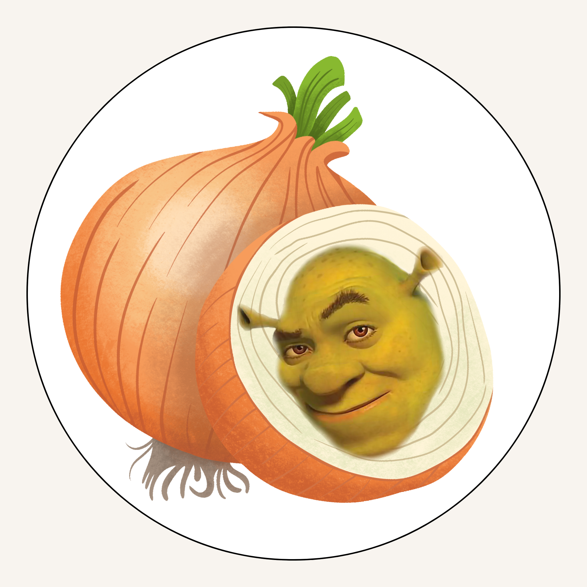Shrek badge design