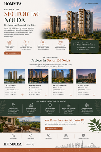 Projects in Sector 150 Noida  Explore Premium Residential Projects with HOMMEA.png