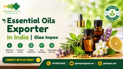 Essential Oils Exporter in India – Glee Impex for Bulk & Global B2B Supply.png