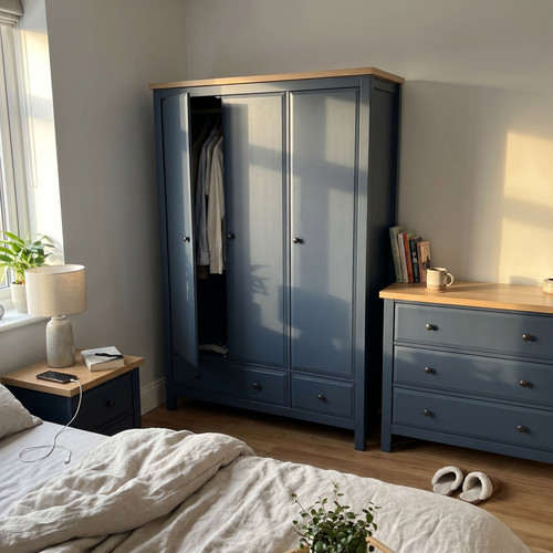 Matching Bedroom wardrobe and chest of drawers set.jpg