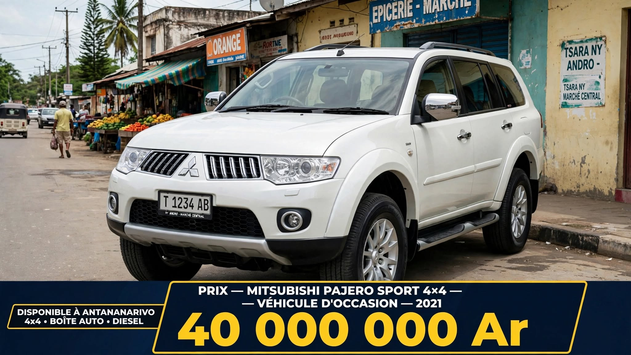 Mitsubishi Pajero Sport blanche
