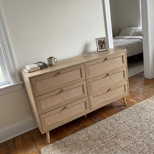 Our DHS bedroom chest of drawers fits the converted-stable bedroom.2