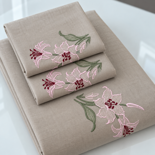 Machine Embroidery Cotton Bedsheet.2