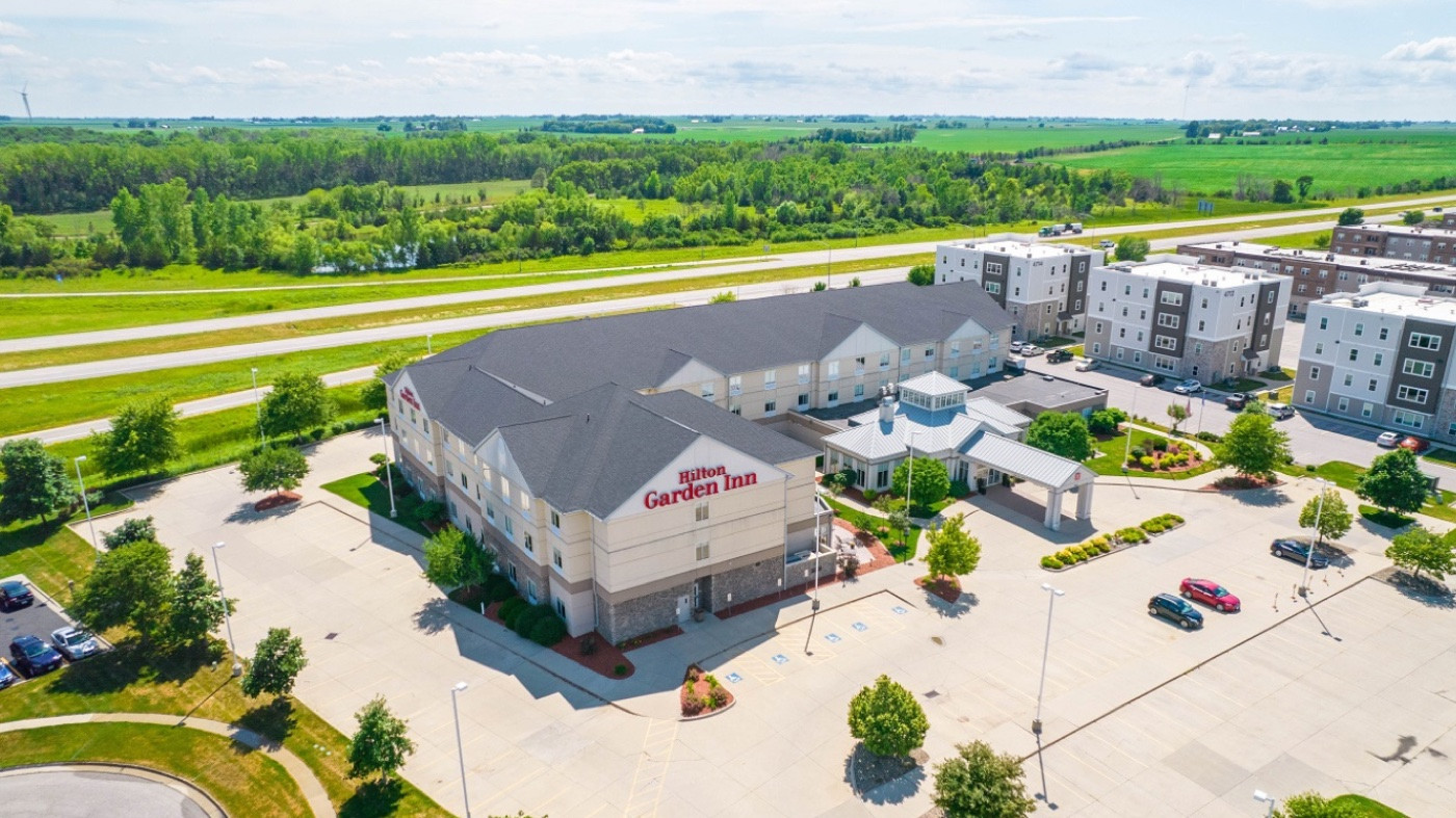 Completed Hilton Garden Inn in Ames, Iowa