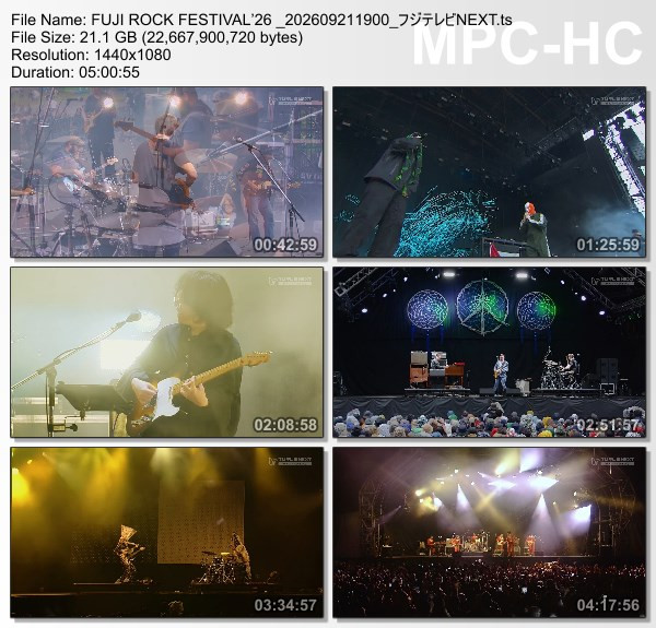 FUJI ROCK FESTIVAL ’26 Day3 (Fuji TV NEXT 2025.09.21) FUJI ROCK FESTIVAL ’26 Day3 (Fuji TV NEXT 2025.09.21)