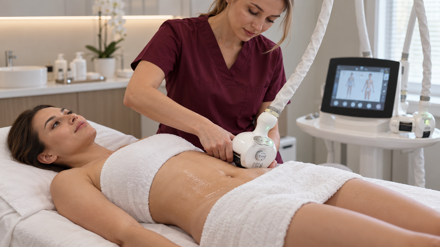 Процедура Icoone Laser для коррекции живота и боков