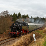Am 1. Advent 2016 fuhr ein Sonderzug mit 86 1333 von Gera ber Zeulenroda nach Schleiz. Von dort wurd