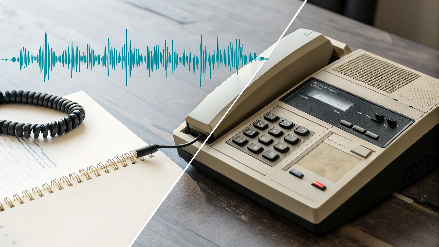 Voicemail versus an AI voice agent, side by side