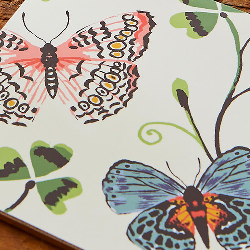 Ulster Weavers Butterfly Grove Coasters 4 Pack Blue sn5.jpg