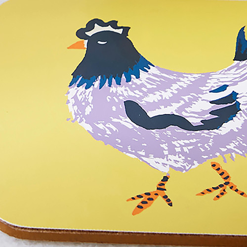 Ulster Weavers Chick Chicken Coasters 4 Pack Yellow sn5.jpg