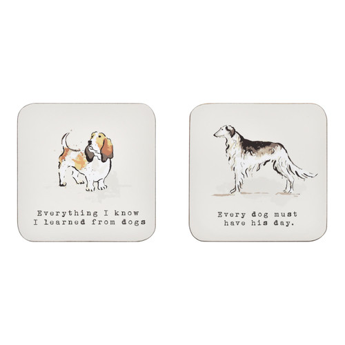 Ulster Weavers Country Dogs Coasters 4 Pack Brown sn1.jpg