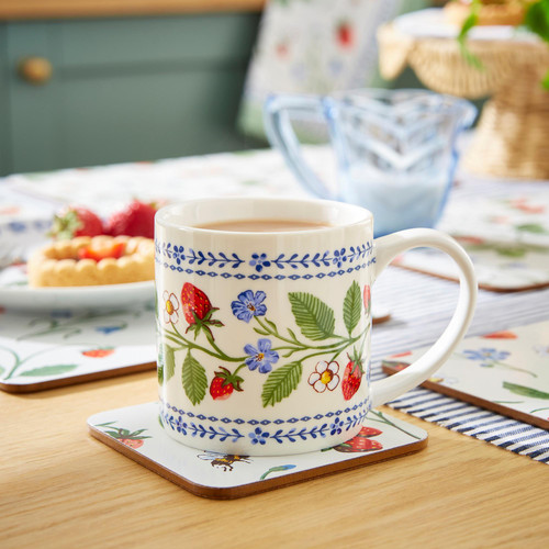 Ulster Weavers Strawberry Patch Coasters 4 Pack Green sn3.jpg