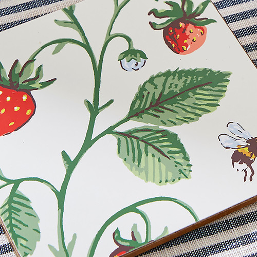 Ulster Weavers Strawberry Patch Coasters 4 Pack Green sn5.jpg