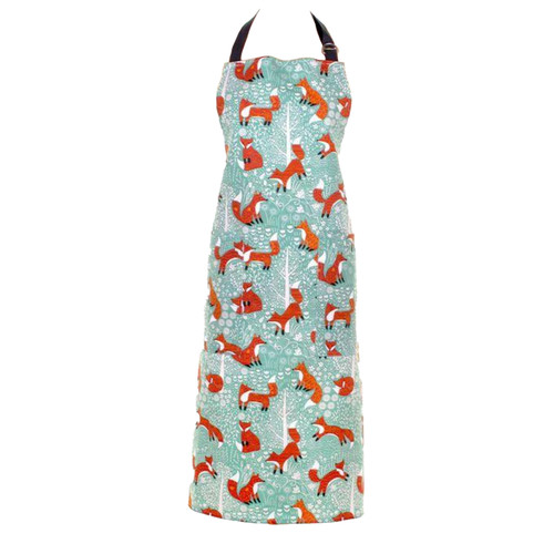 Ulster Weavers Foraging Fox Apron Cotton Blue sn1.jpg