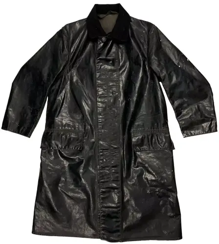 original 1940s royal navy pvc oilskin waterproof coat 27539 pic1 size4.webp