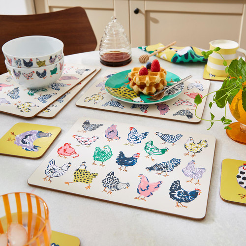 Ulster Weavers Chick Chicken Placemat 4 Pack Yellow sn2.jpg