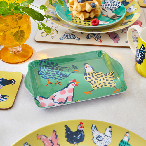 Ulster Weavers Chick Chicken Tray Scatter Yellow sn2.jpg