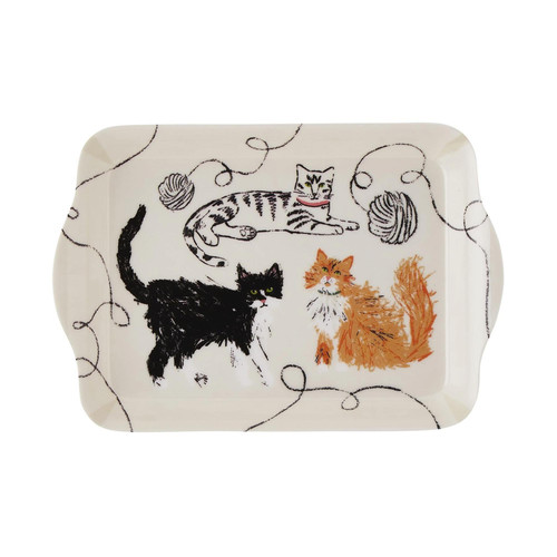 Ulster Weavers Feline Friends Tray Scatter Cream sn1.jpg