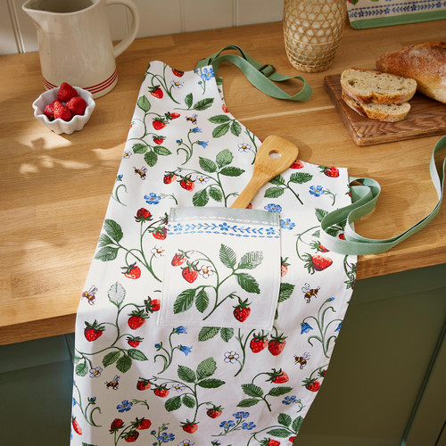 Ulster Weavers Strawberry Patch Apron Cotton Green sn2.jpg