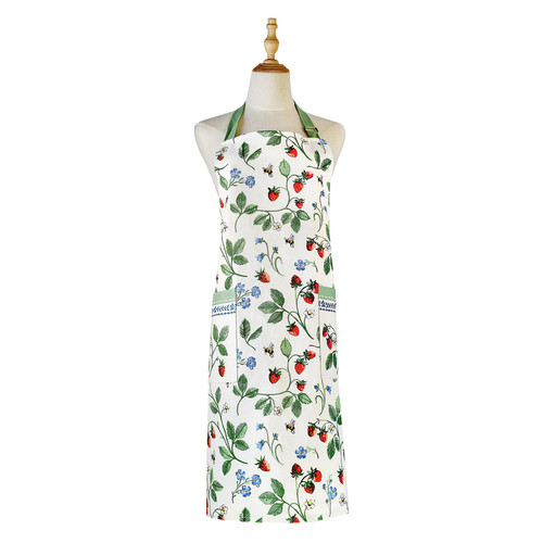 Ulster Weavers Strawberry Patch Apron Cotton Green sn1.jpg