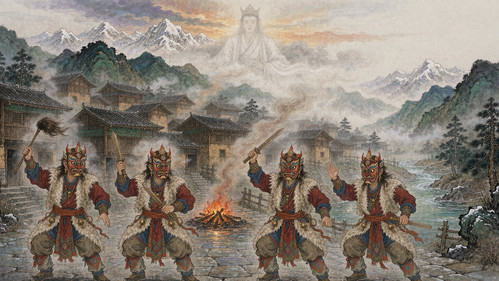甘肃文县白马山寨