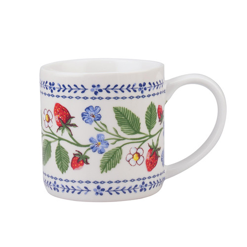 Ulster Weavers Strawberry Patch Mug New Bone China Green sn1.jpg