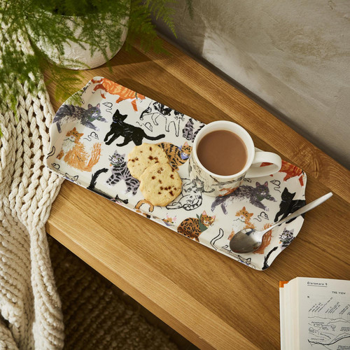 Ulster Weavers Feline Friends Tray Small Cream sn2.jpg