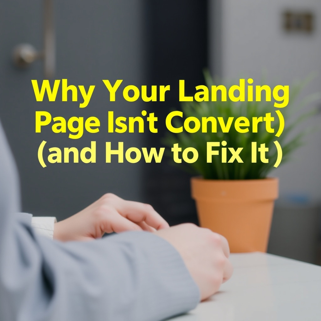 Unlocking Conversions: Why Your Landing Page Isn't Performing & How to Fix It