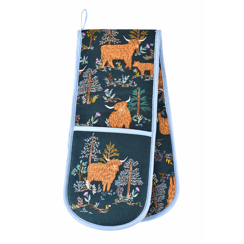 Ulster Weavers Connie the Cow Double Oven Glove Navy sn1.jpg