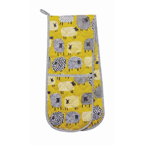 Ulster Weavers Dotty Sheep Double Oven Glove Yellow sn1.jpg